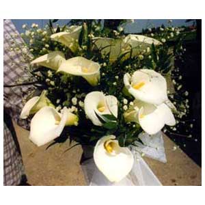 Bouquet di calle fiori bianchi per matrimonio